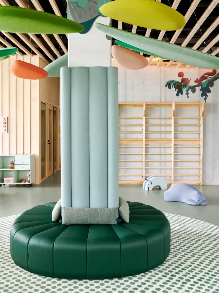 Image of the interior of New Nordic School by the Sea in Helsinki.