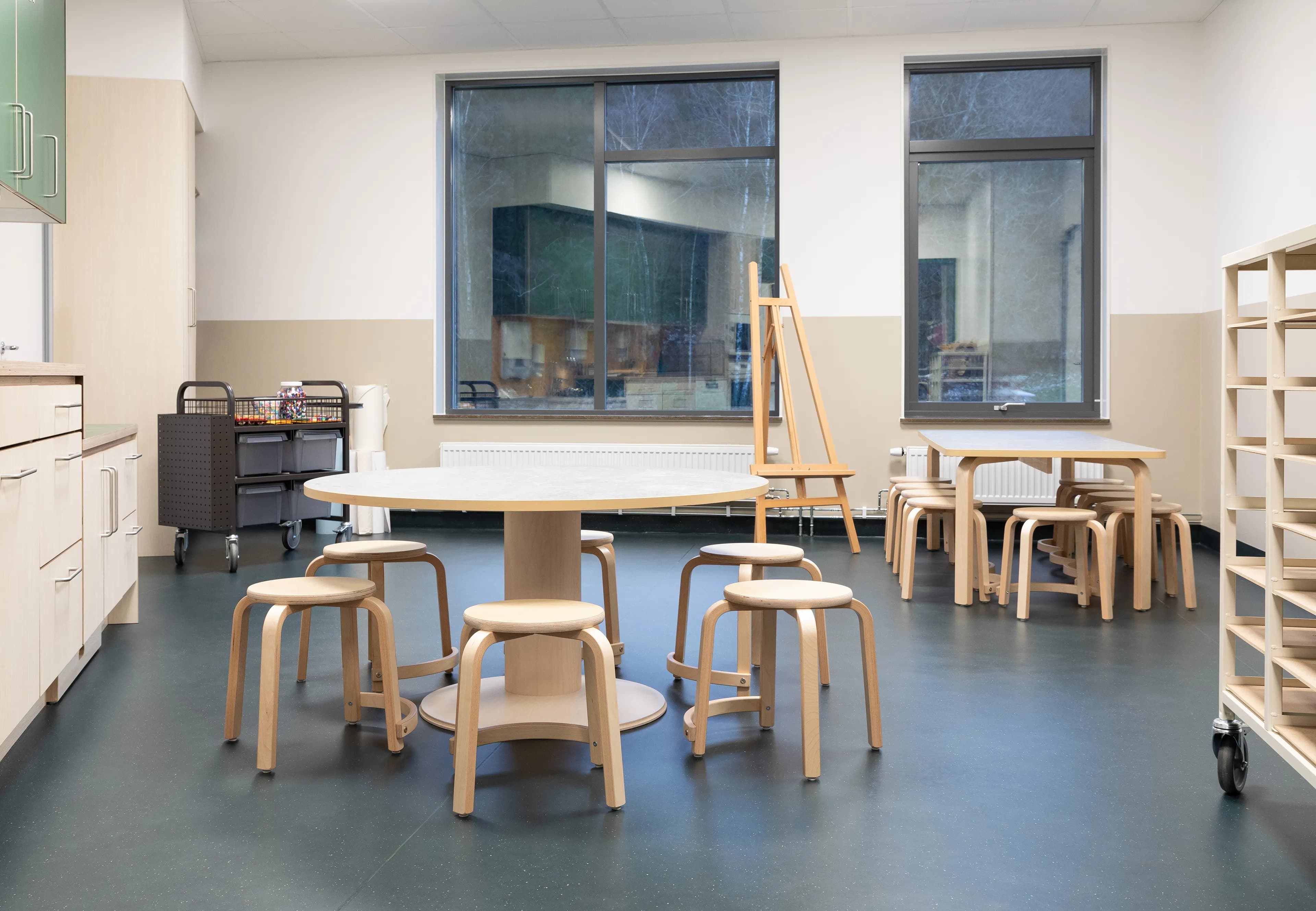 Creative space at Bifrost Preschool.