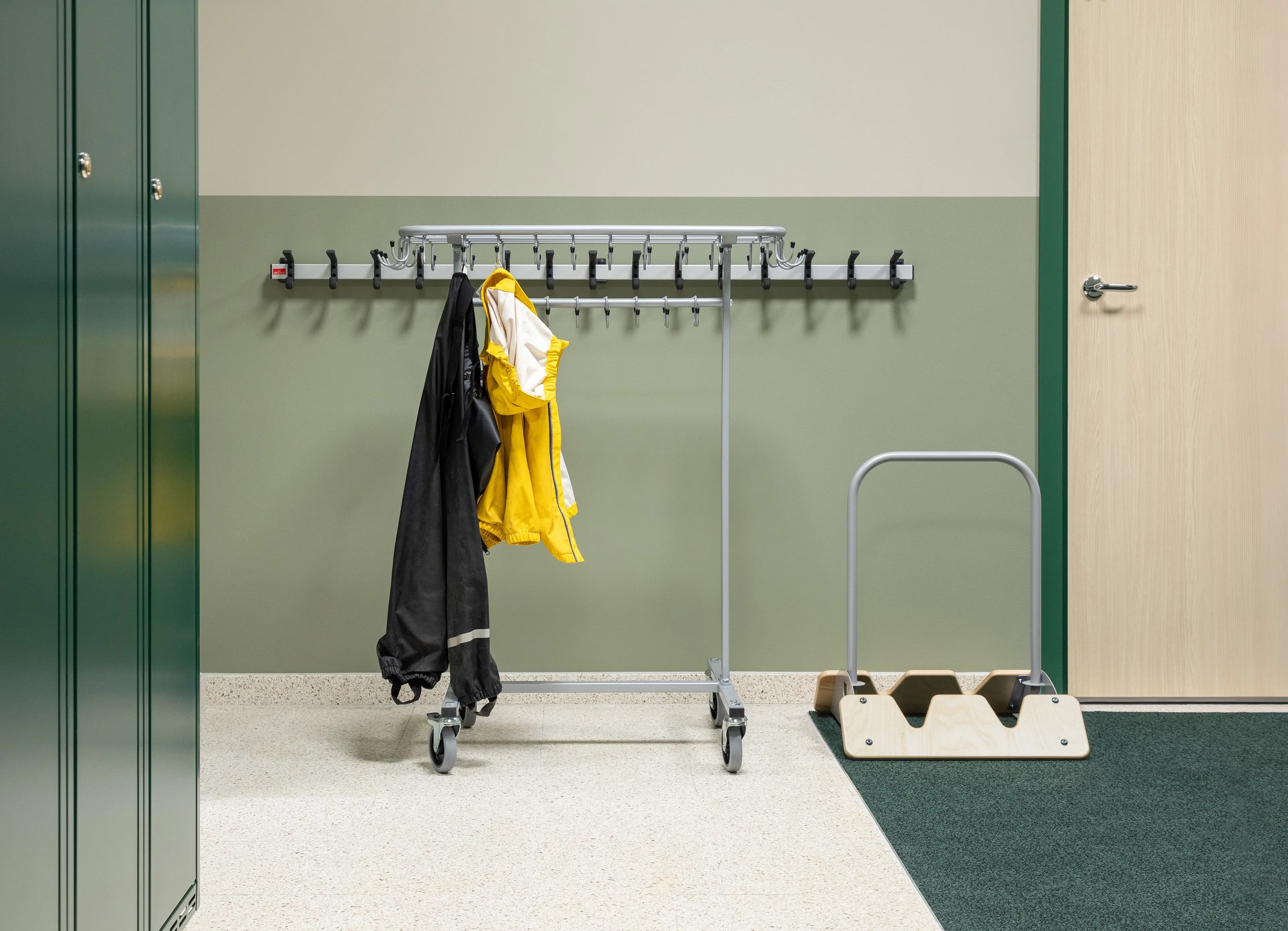 Cloakroom at Bifrost preschool.