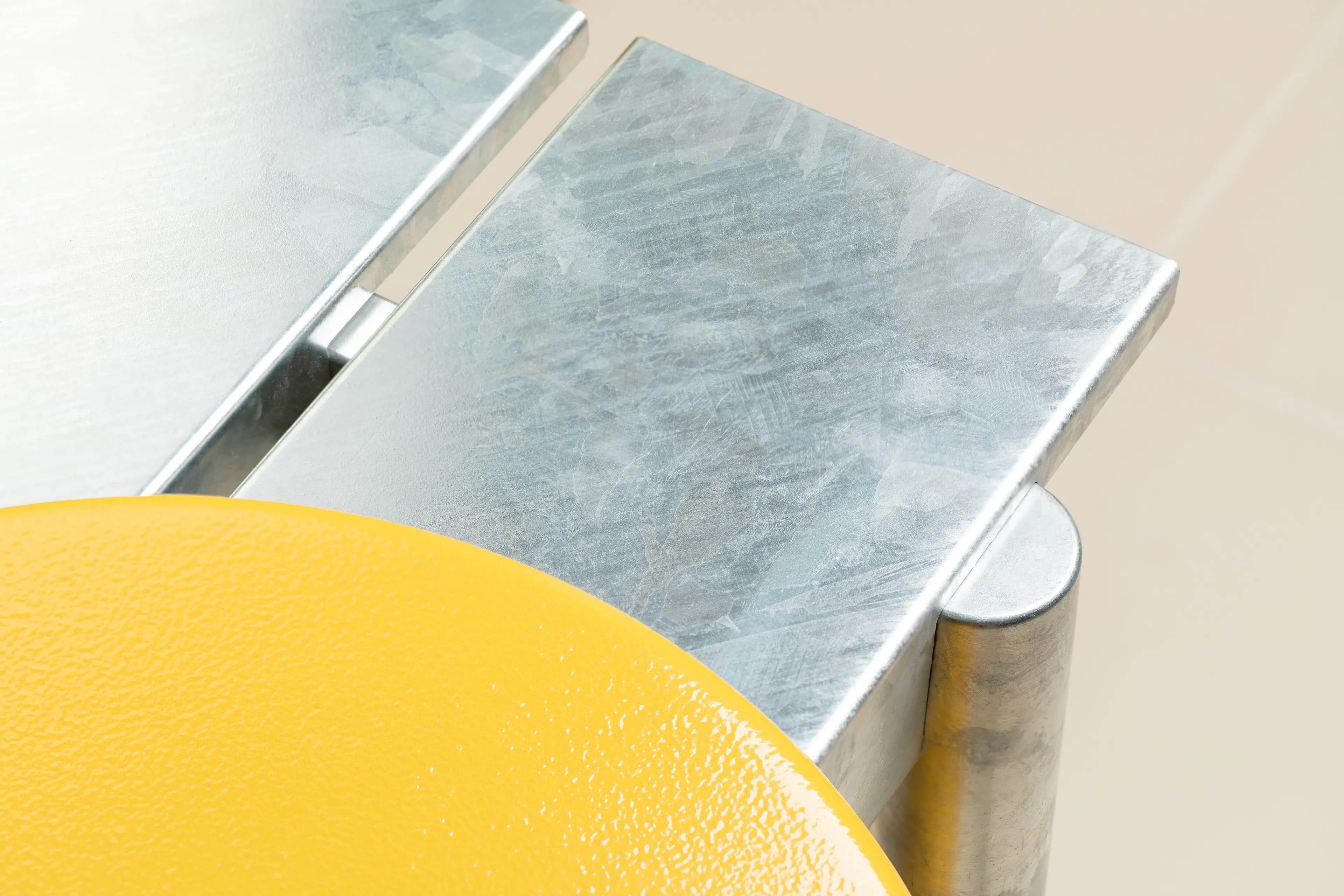 Image representing care instructions for metal surfaces.