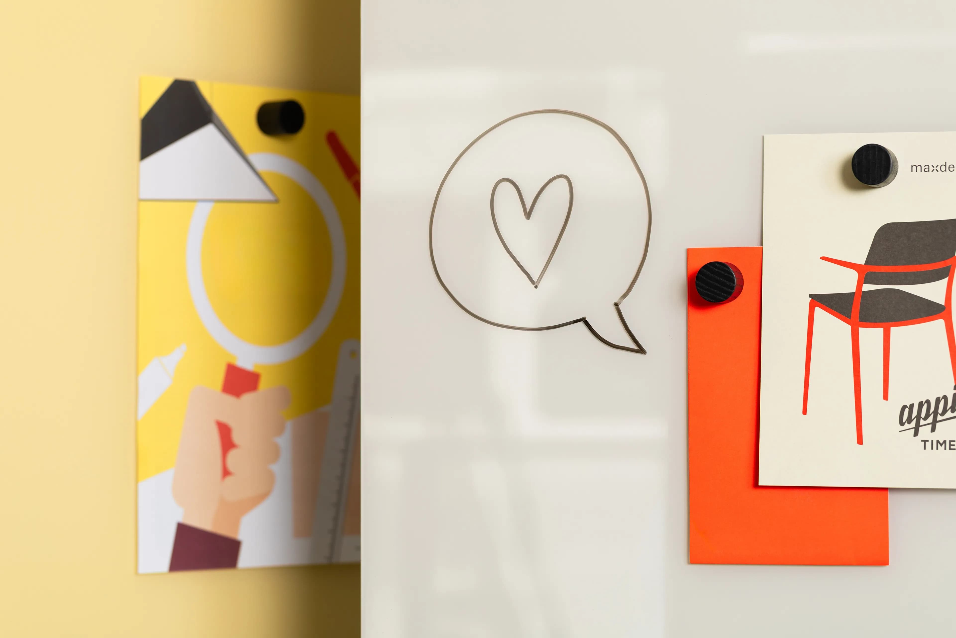 Image representing care instructions for writing boards.