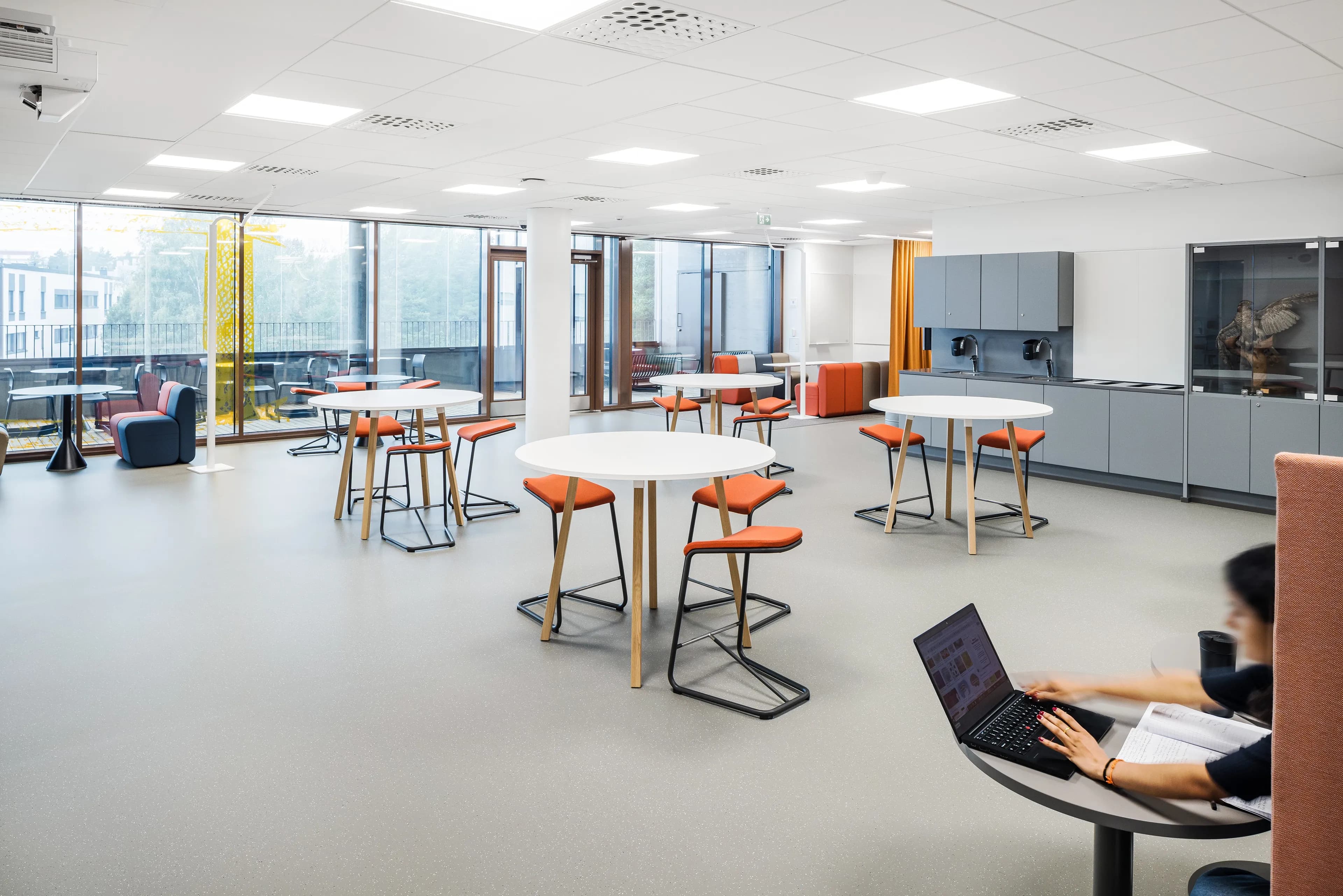 The interior of Helsinki Upper-Secondary School of Languages.
