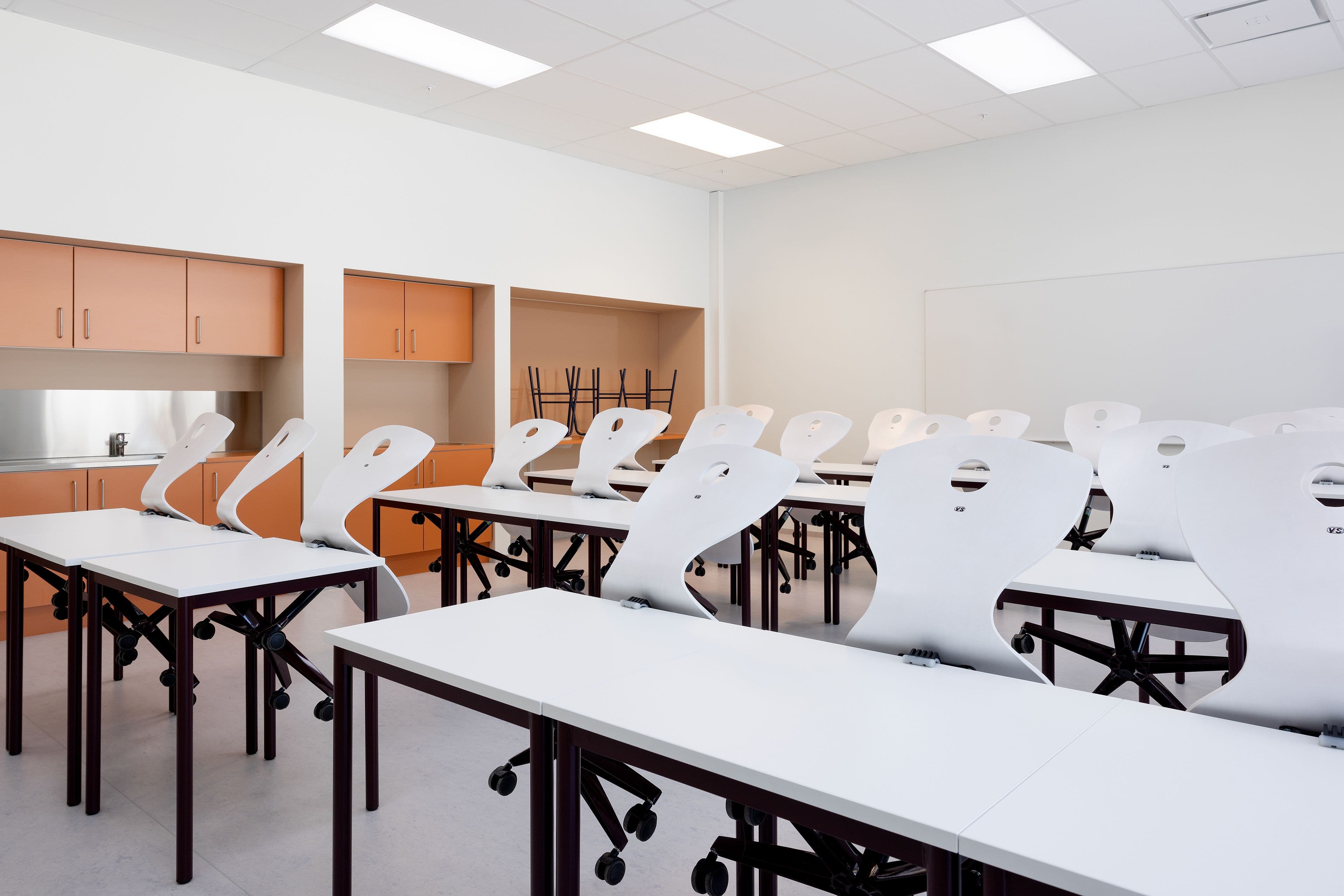 Image from a classroom at Hov Secondary School in Hønefoss.