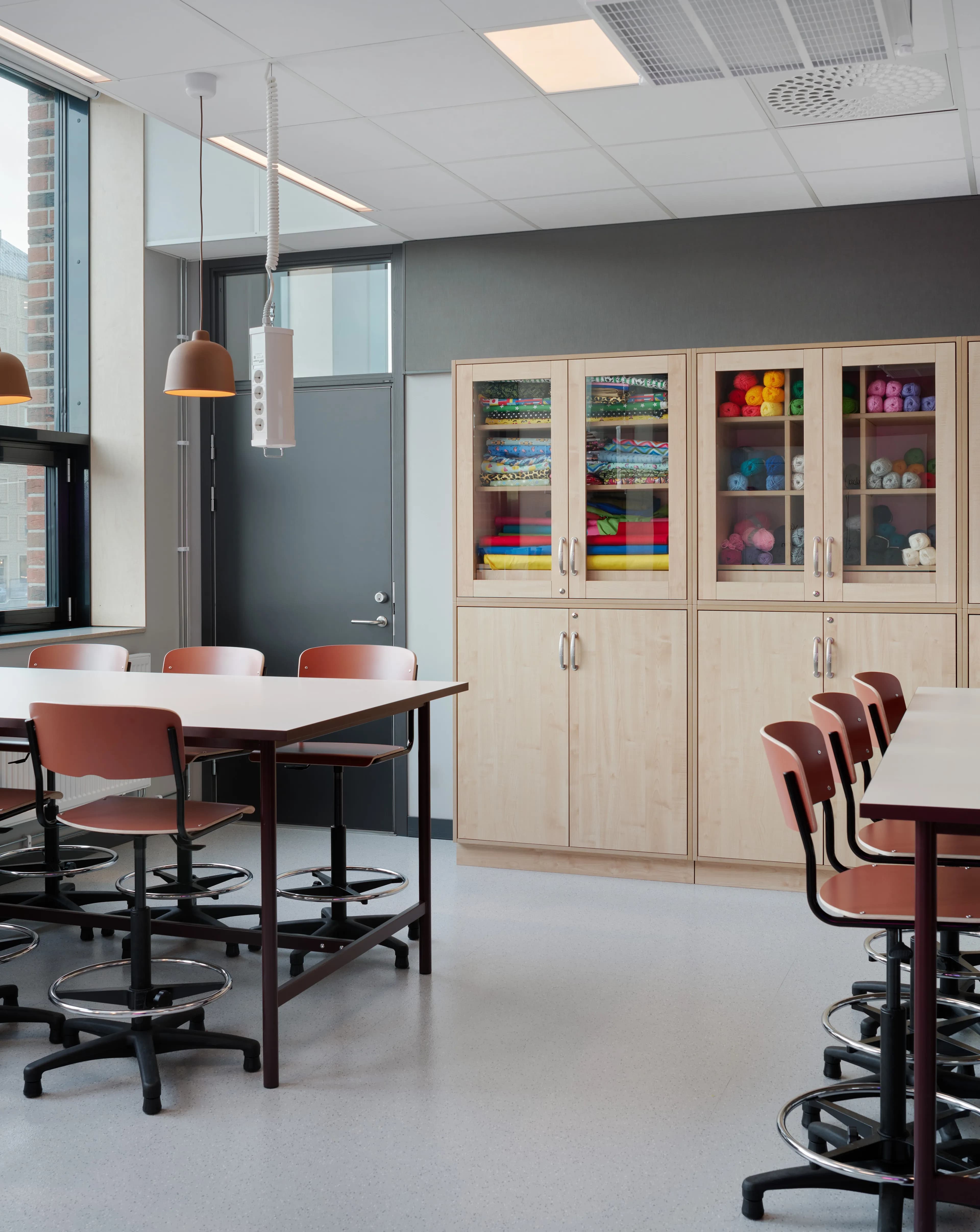 Image of classroom at Lundby School in Gothenburg.