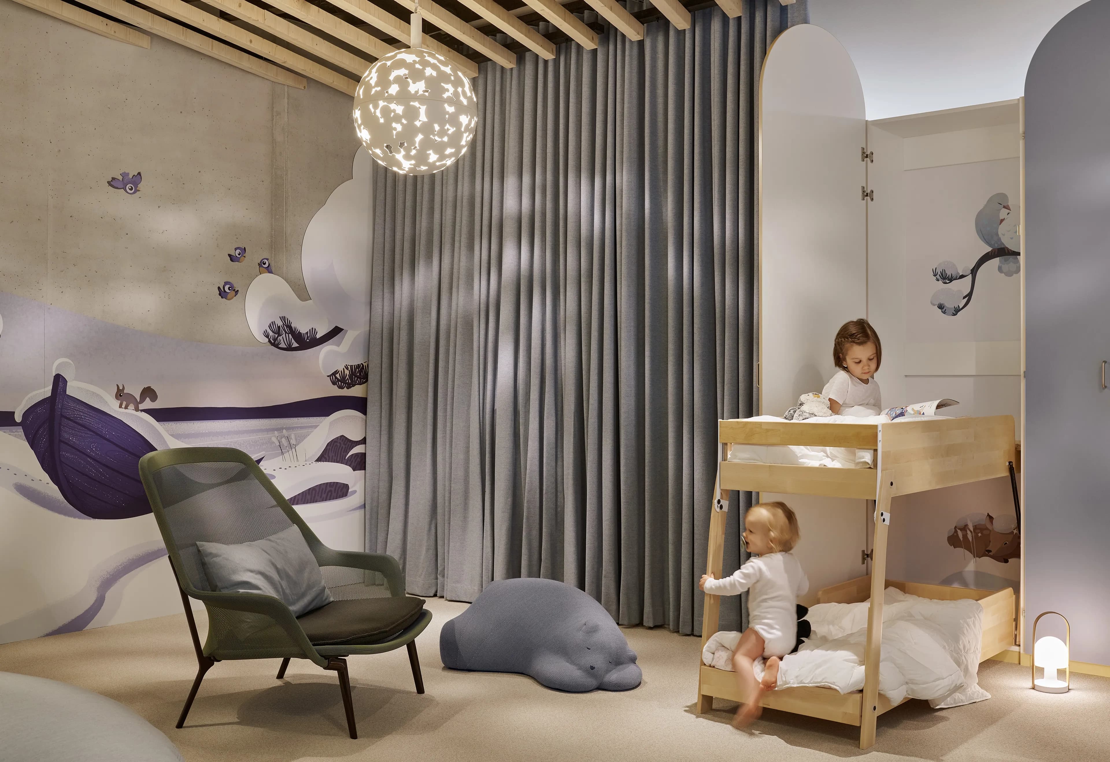 Image of the interior of New Nordic School by the Sea in Helsinki.