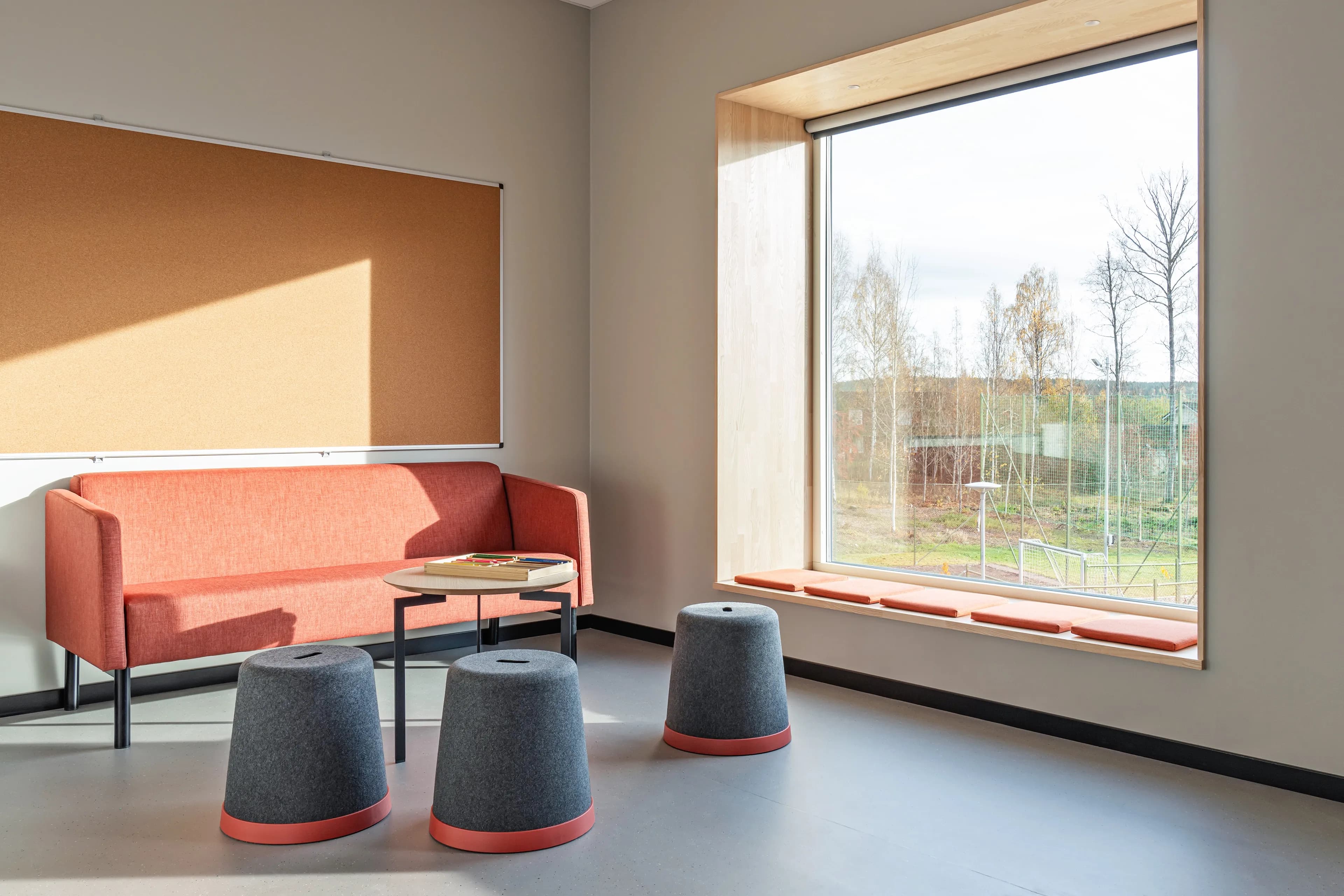 Image of the interior of Renshammar school in Bollnäs.